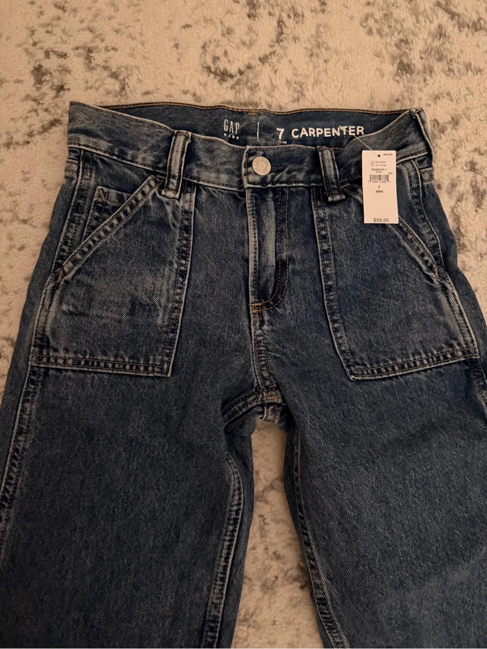 Gap Carpenter Straight-Leg Jeans NWT boys size 7